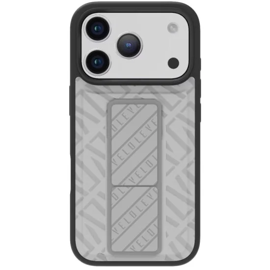 Levelo Morphix Quiro Case With Built-In Kickstand For Iphone 17 Pro Max - Cloud Grey